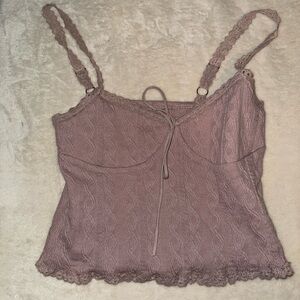 Edikted Mauve Lace Camisole